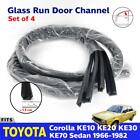 <!--F#f_0-->Fits Toyota Corolla KE10 KE20 KE30 KE70 4D Sedan Glass Run Door Channel Felt x4<!--F/-->