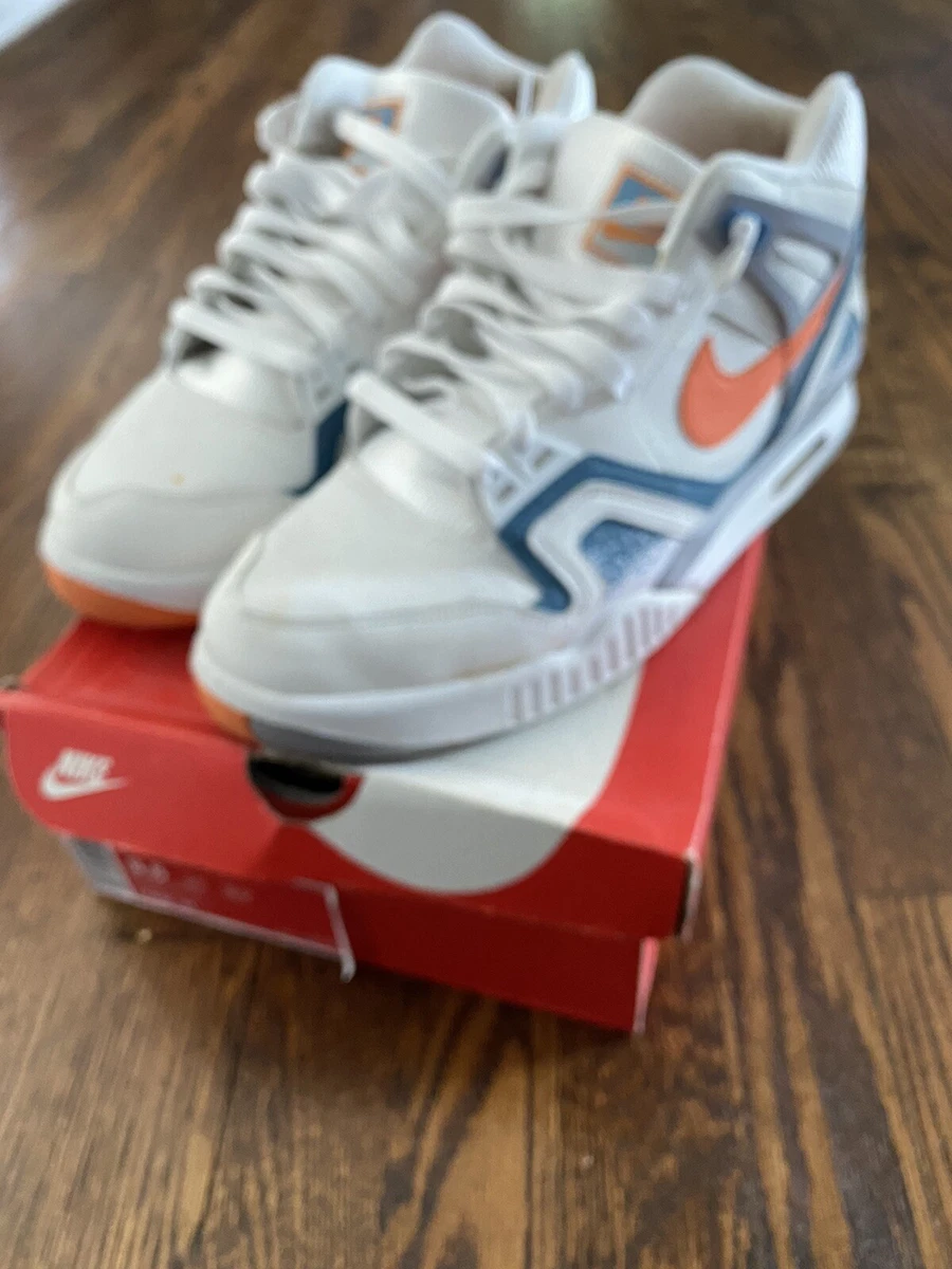 Beperkt Ideaal bijgeloof Nike Air Tech Challenge II (White/Orange Burst/Clay Blue) Sz 9.5M OG AGASSI  Ret | eBay