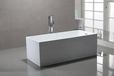 Bathroom Freestanding Acrylic Corner Bath Tub Model Santina 5 Sizes Available