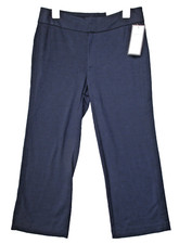 Charter Club Navy Blue Crop Pants Sz 4 Stretch Straight Pockets Casual