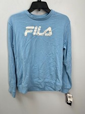 Fila Blue Pullover Long Sleeve Sweatshirt w/ Soft Lining Kids Size Large 14/16