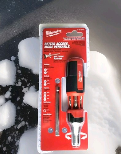 Milwaukee 9-in-1 Ratcheting multi bit driver Bit Square.