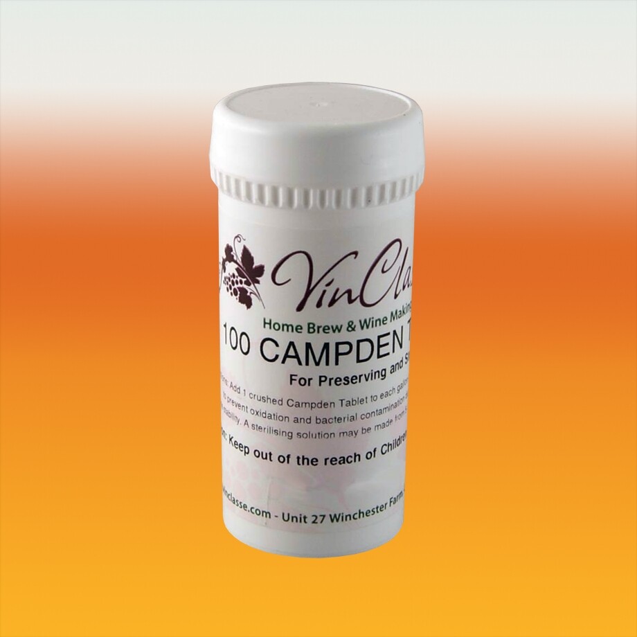VinClasse Campden Tablets - Tub Of 100 For Home Brew & Wine Making