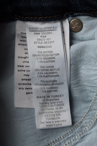 Good American Good Classic Cashmere Jeans Size 12 High Rise 31 - Picture 6 of 6