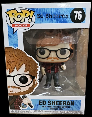 ED SHEERAN Funko POP Rocks #76 Vinyl Figure Vaulted Retired W/Protector