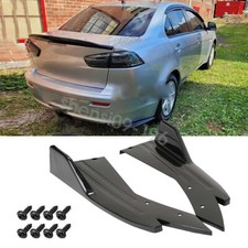 Black Car Rear Bumper Spoiler Splitter Lip Diffuser For Mitsubishi Lancer Evo