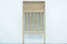 Vintage Zinc And Wood Washboard National Washboard Co No 725 Chicago Memphis