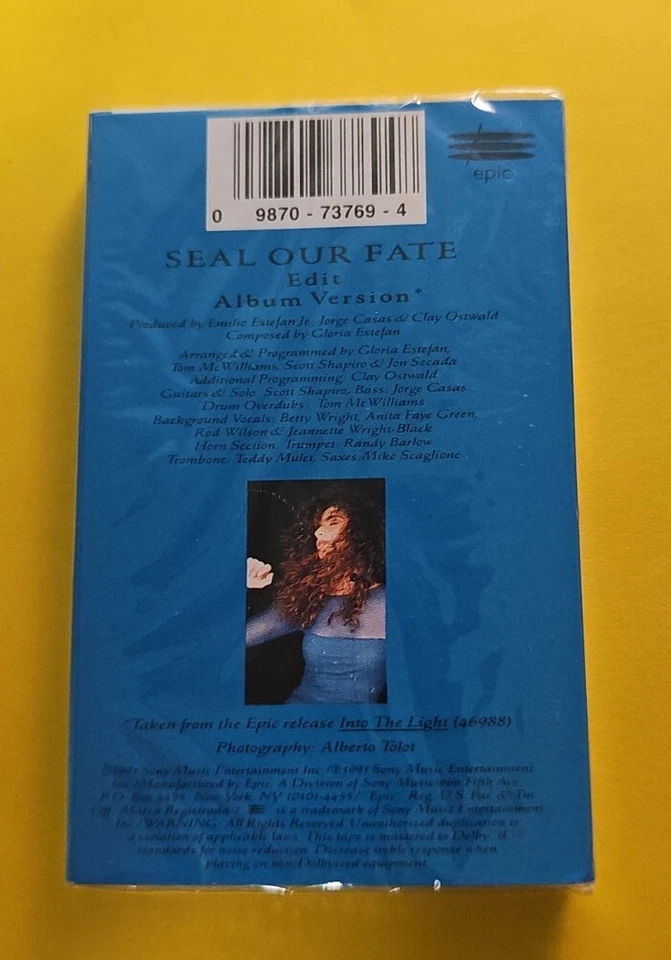Gloria Estefan - Seal Our Fate Cassette Single SEALED Epic - Image 3 of 4