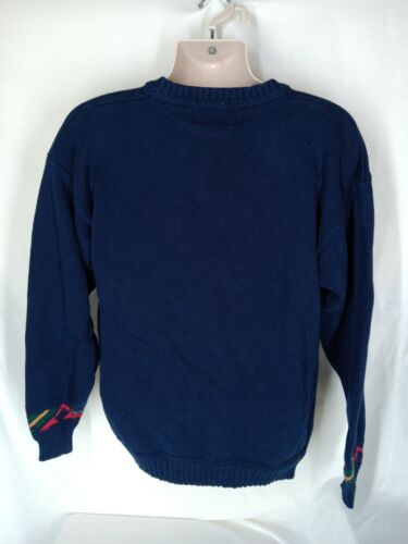 Suéter tejido de palos de golf Hathaway con intarsia manual para hombre vintage colorido años 90’s L - Imagen 5 de 7