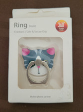 New in Box Cat Shaped Cell Phone Ring Holder Stand Kickstand Rotates