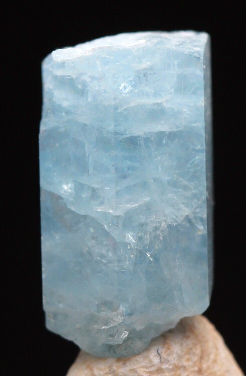 AQUAMARINE Specimen Blue Crystal Cluster Mineral MEXICO w/ ID card