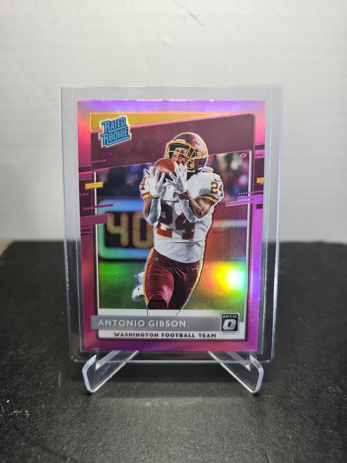 ANTONIO GIBSON 2020 Donruss Optic 🏈 Rated Rookies PINK PRIZM #185