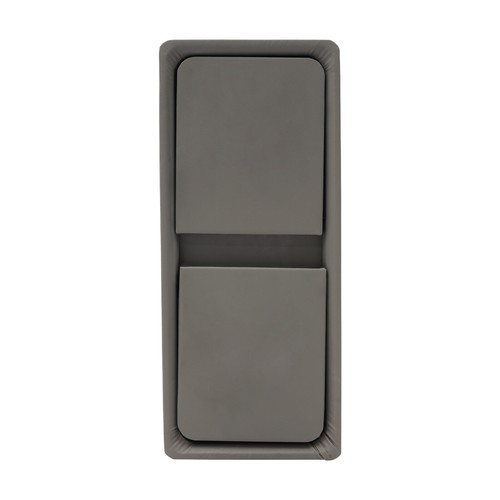 Dark Grey 7.87*15.35*18.5in PU& Fiberboard Bedside Table Nightstand W/ Drawers - Picture 13 of 16