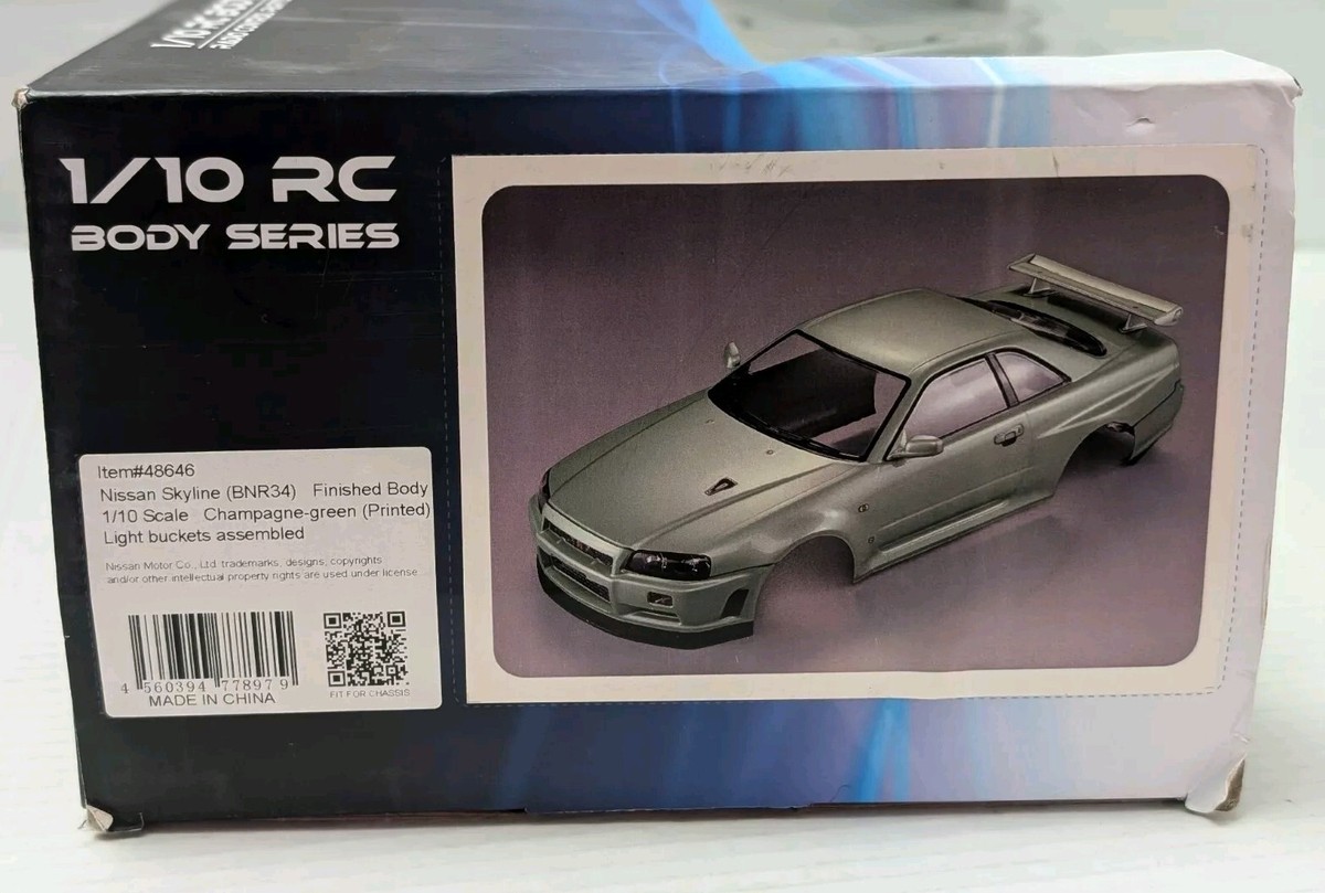 Killerbody 48646 Nissan Skyline Finished Body Shell Frame for 1/10
