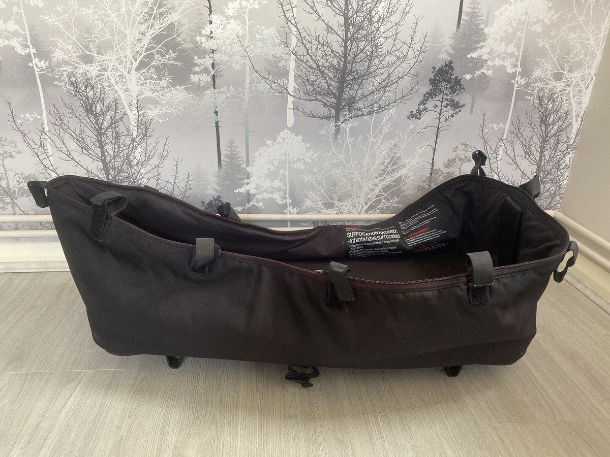 Bugaboo Cameleon Carrycot In Black Mattress Cover, Base, Outer Fabrics