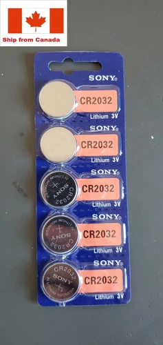 5 pcs CR2032 SONY Lithium Battery 3 Volt