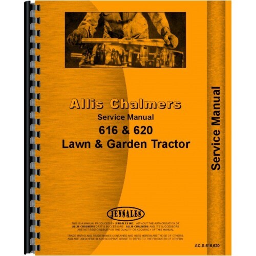Allis Chalmers 620 616 Tractor and Simplicity 4041 Lawn Garden Service Repair Manual