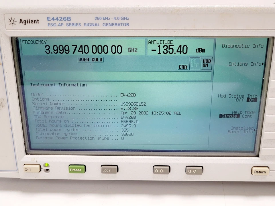 Agilent E4426B ESG-AP Serien-Signalgenerator - Bild 2 von 4