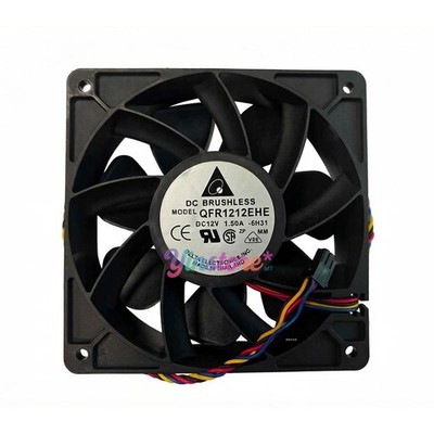 1 Pc. New QFR1212EHE-6H31 Server Chassis Cooling Fan 12038 DC12V 1.50A 12CM 4Pin