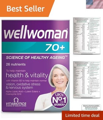 70+ Women's Multi-Vitamins: Iron, Co-Q10, and Alpha Lipoic Acid for Wellbeing