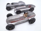 VINTAGE DINKY TOYS 23b HOTCHKISS 23c MERCEDES 23d AUTO UNION RACING CARS 1940s