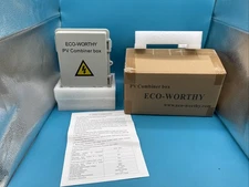 ECO-WORTHY 4 String PV Combiner Box with Lightning Arreste, 12A Rated Current...
