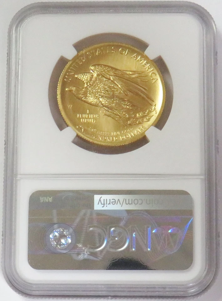 2015 W GOLD USA $100 HIGH RELIEF AMERICAN LIBERTY 1oz NGC MS 69 - Image 2 of 2