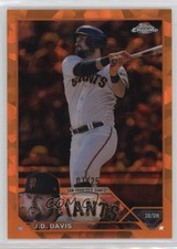 2023 Topps Chrome Sapphire Edition Orange 7/25 JD Davis #335 1ez6