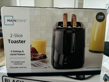 Mainstays 2-Slice Toaster Removable Crumb Tra...