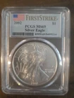 2002  American Silver Eagle ASE $1 PCGS MS69 FIRST STRIKE