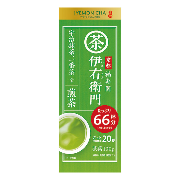 IYEMON MATCHA SENCHA GREEN TEA UJI JAPANESE LOOSE LEAF TEA FUKUJUEN 100g X 6
