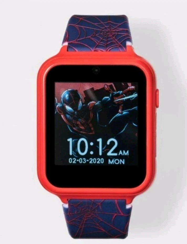 Reloj interactivo con pantalla táctil Marvel Spider-Man para niños - cámara/video azul/rojo  Foto 3 de 4