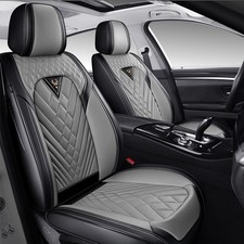 Front Set Seat Covers For Ford Focus 2000-2018 Gray-black