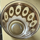 VTG Culver Regency 22K Gold MCM Highball Glass Ovals Textured Medallions Barware — photo 6