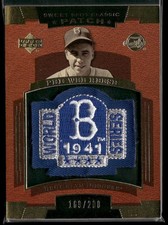 2004 Upper Deck Sweet Spot Classic Patch #SSP-PR Pee Wee Reese 169/200