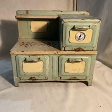 Antique Rare Metal Toy Electric Range Stove Oven GIRARD TOYS Not Working. RL