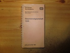 DB Deutsche Bundesbahn Geschwindigkeitsheft 1508 BD München 1989 Buchfahrplan