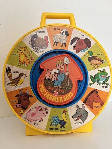 1974 See N Say Mattel The Farmer Says Pull String Works , Sounds Does ...