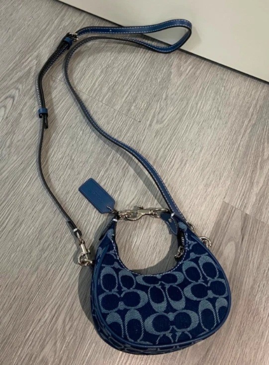 COACH Jonie Bag In Signature Denim Deep Blue Multi CAO04 Outlet
