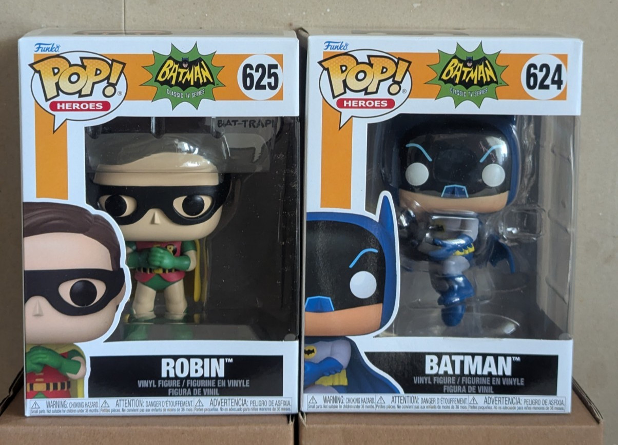 FUNKO POP BATMAN 1966 Classic TV Series :  BATMAN & ROBIN 62