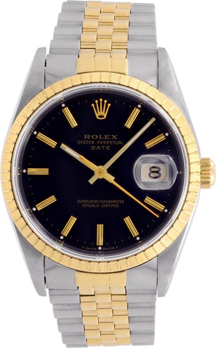 Rolex Datejust 15223 Stainless Steel Black dial 36mm Automatic...