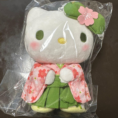 Sanrio Hello Kitty Plüsch Puppe Sakura Matcha Kimono S Stofftier Japan Neu