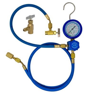 Leak Saver Complete R290 and R600A Charging Manifold Hose and Gauge Set with Inc