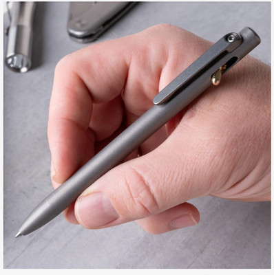 Tactile Turn SLIM ''Switch'' Pen   Stonewashed  Titanium - Standard or Short - USA
