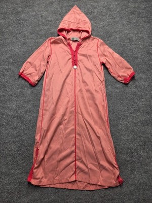 KOUNOUZ Kids Hooded Kaftan Tunic Dress Girl Sz 5-6 Pink Boho Casual Loungewear