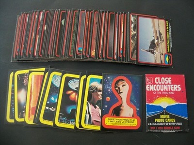 1978 TOPPS CLOSE ENCOUNTERS OF THE THIRD KIND COMPLETE SET WITH STICKERS READ!!!