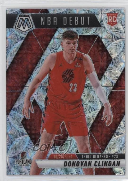 2024 Panini Mosaic NBA Debut International Prizm Donovan Clingan Rookie RC 5y7