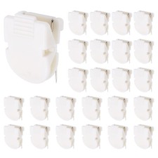 Cubicle Clips for Fabric Walls, 25 Pcs Wall Clips Cubicle Pins Office, White