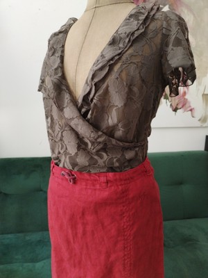 Designer Shirt David Emanuel Created Wedding DRESS for Princess DIANA Gr 44 Neu