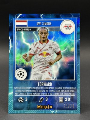  Xavi Simons /75 SP Merlins Gamers - 2024-25 Topps Merlin UCC Chrome 